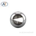 Válvula de bola de esfera de tipo V de metal